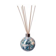 Amelia Art Glass Turquoise & White Sphere Reed Diffuser